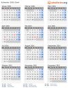 Kalender 2001 mit Ferien und Feiertagen Genf