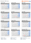 Kalender 2001 mit Ferien und Feiertagen Jura