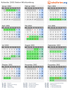 Kalender 2002 mit Ferien und Feiertagen Baden-Württemberg