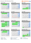 Kalender 2002 mit Ferien und Feiertagen Rheinland-Pfalz
