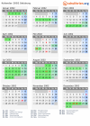 Kalender 2002 mit Ferien und Feiertagen Salzburg