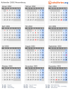 Kalender 2002 mit Ferien und Feiertagen Neuenburg