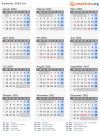 Kalender 2002 mit Ferien und Feiertagen Uri