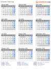 Kalender 2002 mit Ferien und Feiertagen Zug