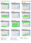 Kalender 2003 mit Ferien und Feiertagen Bayern