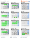 Kalender 2003 mit Ferien und Feiertagen Berlin