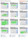 Kalender 2003 mit Ferien und Feiertagen Brandenburg