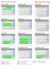 Kalender 2003 mit Ferien und Feiertagen Hessen