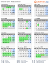 Kalender 2003 mit Ferien und Feiertagen Niedersachsen