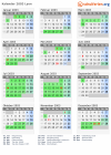 Kalender 2003 mit Ferien und Feiertagen Lyon
