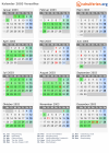 Kalender 2003 mit Ferien und Feiertagen Versailles