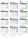 Kalender 2003 mit Ferien und Feiertagen Südtirol