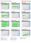 Kalender 2003 mit Ferien und Feiertagen Burgenland