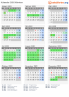 Kalender 2003 mit Ferien und Feiertagen Kärnten
