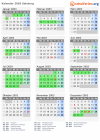 Kalender 2003 mit Ferien und Feiertagen Salzburg
