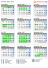 Kalender 2003 mit Ferien und Feiertagen Wien