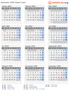 Kalender 2003 mit Ferien und Feiertagen Basel-Land
