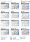 Kalender 2003 mit Ferien und Feiertagen Graubünden