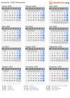 Kalender 2003 mit Ferien und Feiertagen Nidwalden