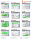 Kalender 2004 mit Ferien und Feiertagen Berlin