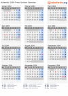 Kalender 2004 mit Ferien und Feiertagen Friaul-Julisch Venetien