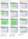 Kalender 2004 mit Ferien und Feiertagen Burgenland