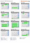 Kalender 2004 mit Ferien und Feiertagen Oberösterreich