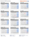 Kalender 2004 mit Ferien und Feiertagen Neuenburg