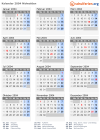 Kalender 2004 mit Ferien und Feiertagen Nidwalden