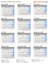 Kalender 2005 mit Ferien und Feiertagen Nordterritorium