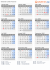 Kalender 2005 mit Ferien und Feiertagen Victoria