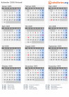 Kalender 2005 mit Ferien und Feiertagen Brüssel