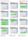Kalender 2005 mit Ferien und Feiertagen Hamburg