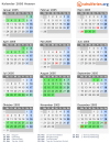 Kalender 2005 mit Ferien und Feiertagen Hessen