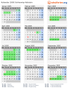 Kalender 2005 mit Ferien und Feiertagen Schleswig-Holstein