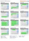Kalender 2005 mit Ferien und Feiertagen Bordeaux