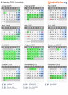 Kalender 2005 mit Ferien und Feiertagen Grenoble