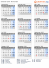 Kalender 2005 mit Ferien und Feiertagen Normandie