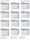 Kalender 2005 mit Ferien und Feiertagen Sizilien