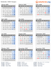 Kalender 2005 mit Ferien und Feiertagen Aargau