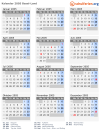 Kalender 2005 mit Ferien und Feiertagen Basel-Land
