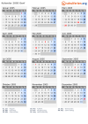 Kalender 2005 mit Ferien und Feiertagen Genf