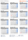 Kalender 2005 mit Ferien und Feiertagen Glarus