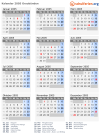 Kalender 2005 mit Ferien und Feiertagen Graubünden