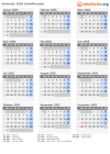 Kalender 2005 mit Ferien und Feiertagen Schaffhausen