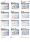 Kalender 2005 mit Ferien und Feiertagen Waadt