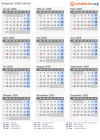 Kalender 2005 mit Ferien und Feiertagen Zürich