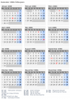 Kalender 2006 mit Ferien und Feiertagen Äthiopien