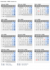 Kalender 2006 mit Ferien und Feiertagen Andorra