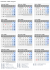 Kalender 2006 mit Ferien und Feiertagen Angola